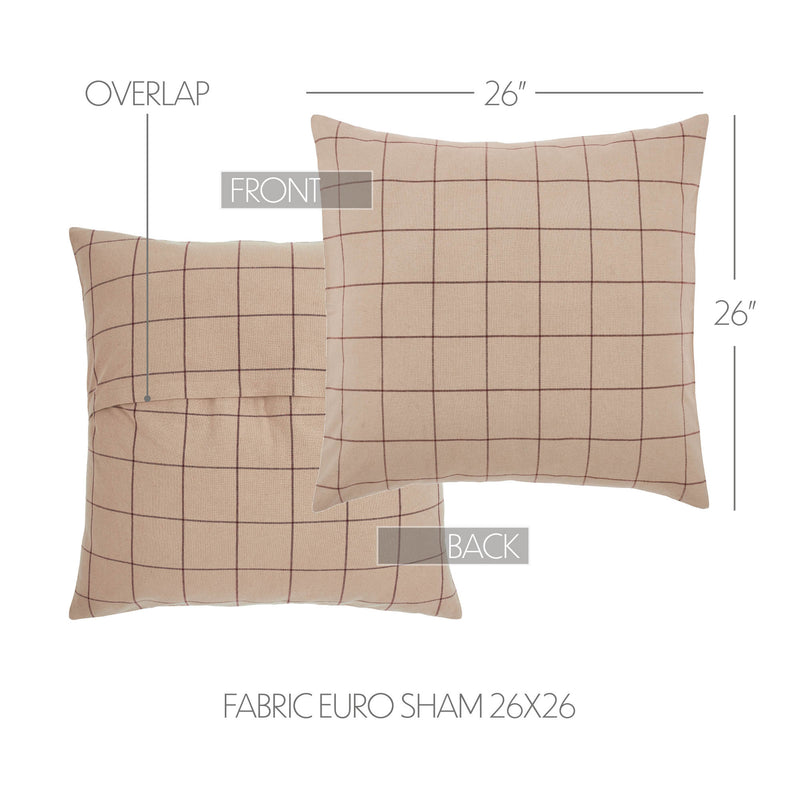 Connell Fabric Euro Sham 26x26