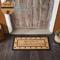 Connell Coir Welcome Rug Rect Stars 17x36