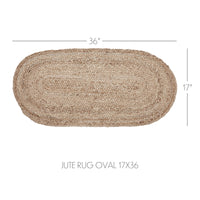 Natural Jute Rug Oval 17x36