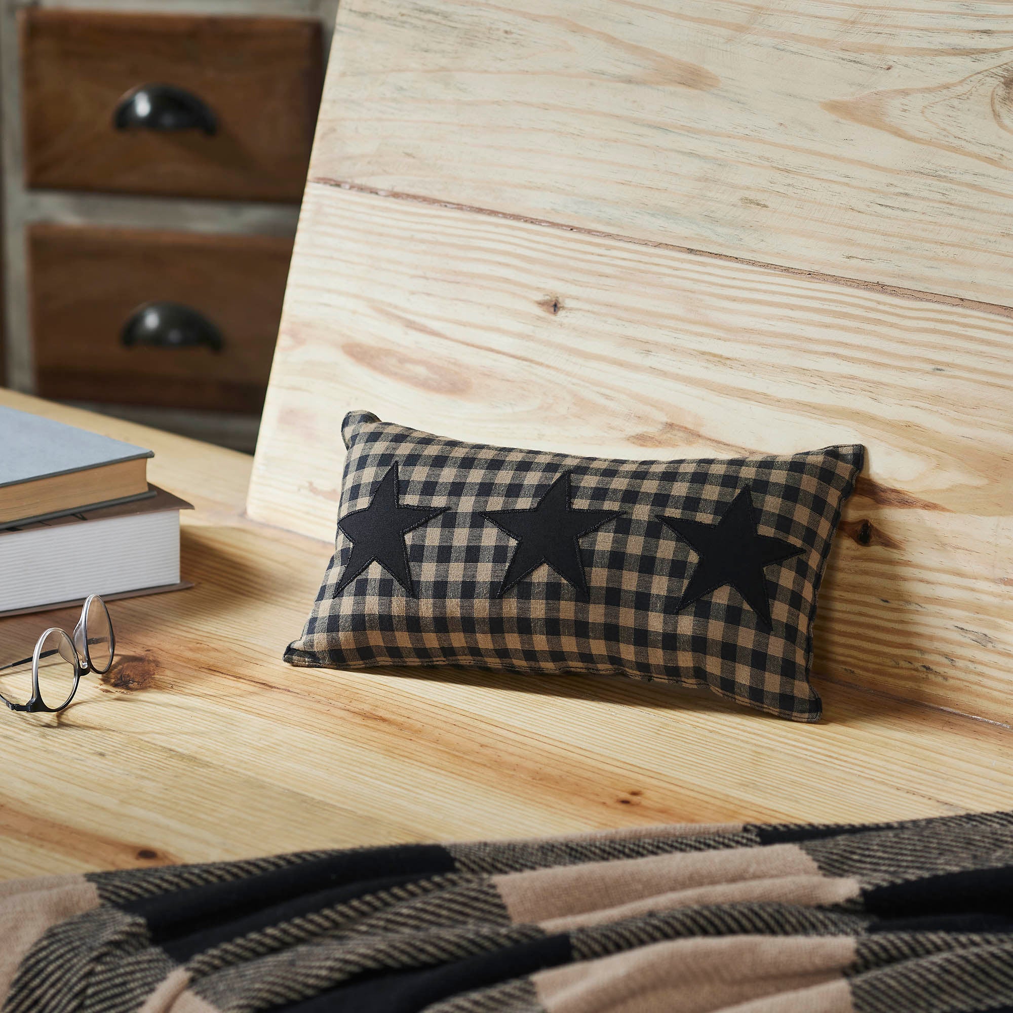 Black Check Star Quilted Collection