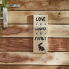 Love Laughter Family Wooden Sign 14.5x5.5