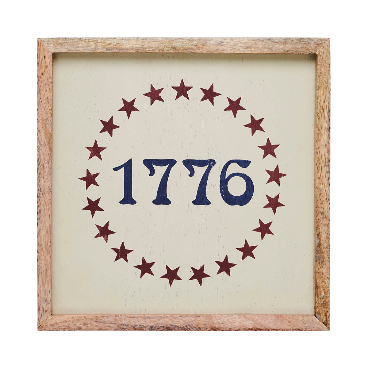 1776 Stars Wooden Sign 7x7