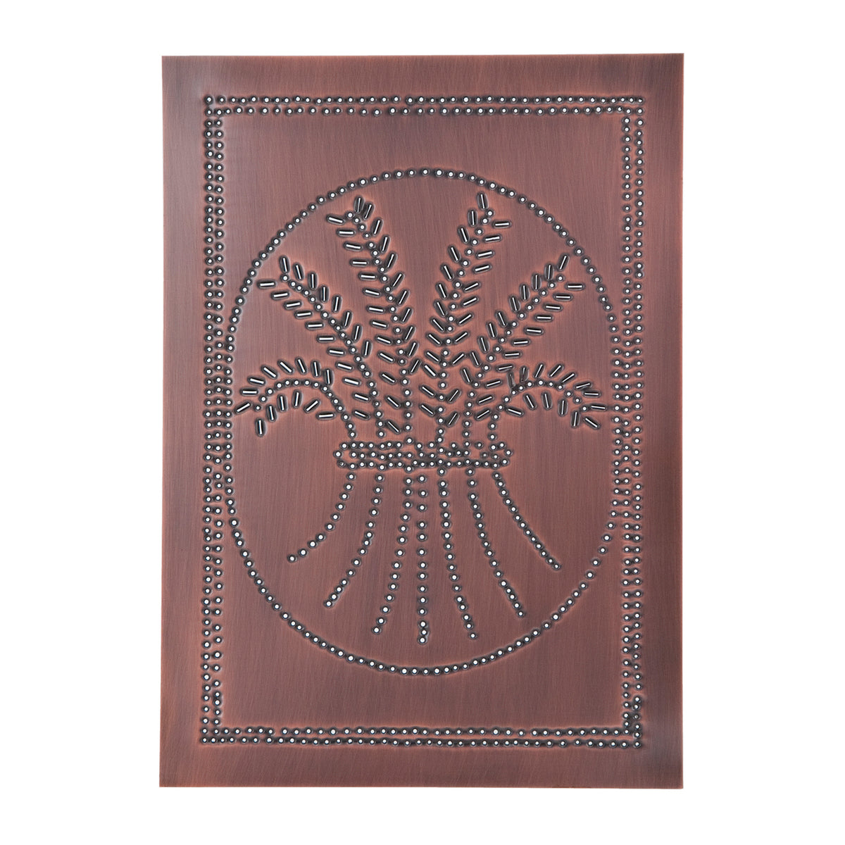 Vertical Wheat Panel in Solid Copper