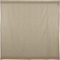 Sawyer Mill Charcoal Ticking Stripe Curtain 72x72