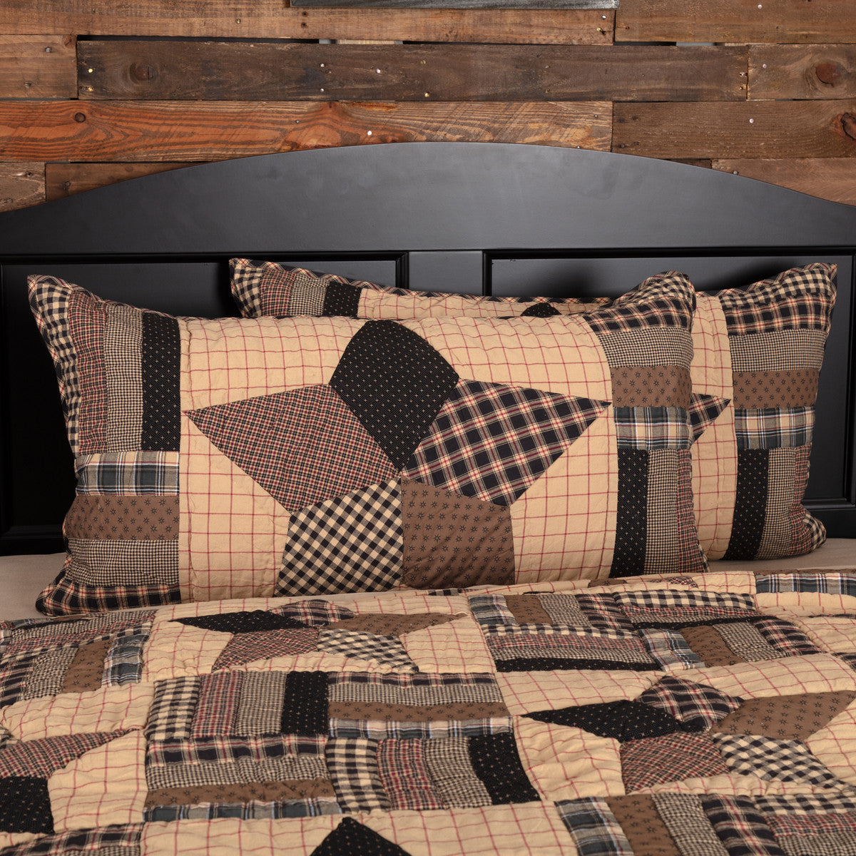 Bingham Star Quilted Collection KING SHAM