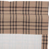 Sawyer Mill Charcoal Plaid Prairie Long Panel Curtain Set of 2 84x36x18