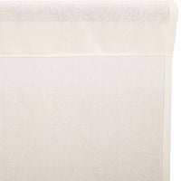 Tobacco Cloth Antique White Panel Fringed Set of 2 84x40
