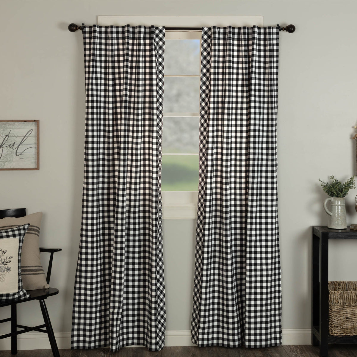 Vintage Check Black