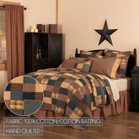 Patriotic Patch Luxury King Quilt 120Wx105L