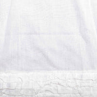 White Ruffled Sheer Tier Set of 2 L24xW36 **BACKORDERED UNTIL DECEMBER 2024**