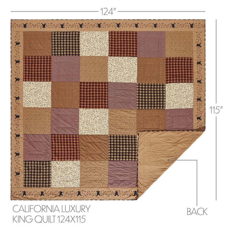 Pip Vinestar California/Luxury King Quilt 124Wx115L