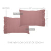 Pip Vinestar Ruffled Standard Pillow Case Set of 2 21x26+4