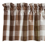 WICKLOW VALANCE 14" L-BROWN AND CREAM