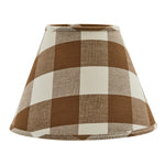 WICKLOW LAMP SHADE 12"- BROWN AND CREAM