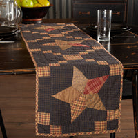 Arlington Runner Quilted Patchwork Star 13x48  **BACKORDERED UNTIL DECEMBER 2024**