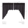 Arlington Swag Scalloped Set of 2 36x36x16  **BACKORDERED UNTIL DECEMBER 2024**