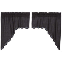 Arlington Swag Scalloped Set of 2 36x36x16  **BACKORDERED UNTIL DECEMBER 2024**