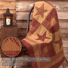 Ninepatch Star Quilted Throw 50x60 **BACKORDERED UNTIL DECEMBER 2024**