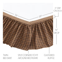 Prescott Twin Bed Skirt 39x76x16