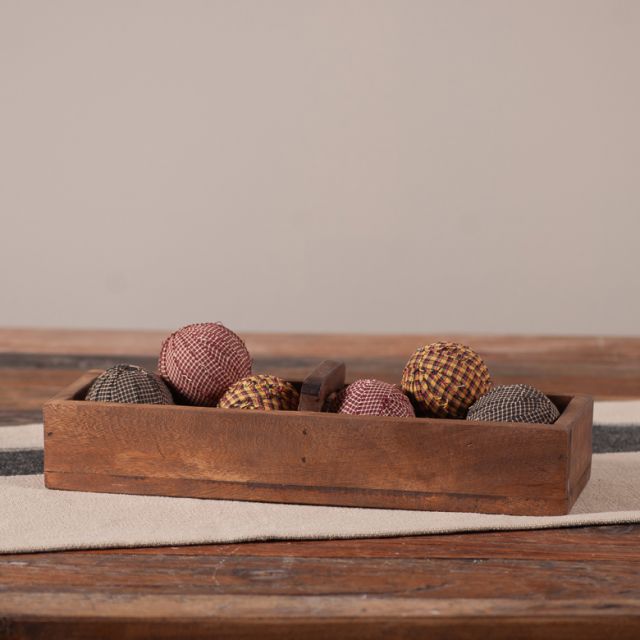 15-Inch Vintage Wooden Brickmold with Handle