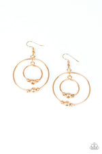 Paparazzi Center of Attraction - Gold Earrings