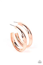 Paparazzi Champion Curves - Gold Earrings