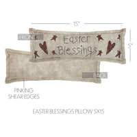 Spring In Bloom Easter Blessings Pillow 5x15