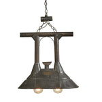 TIN WASHER DOUBLE PENDANT 20.25"H x 16.25"W x 10"D