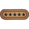 Potomac Jute Runner Stencil Stars 13x36