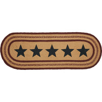 Potomac Jute Runner Stencil Stars 13x36