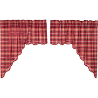 Braxton Scalloped Swag Set of 2 36x36x16