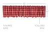 Braxton Scalloped Valance 16x90