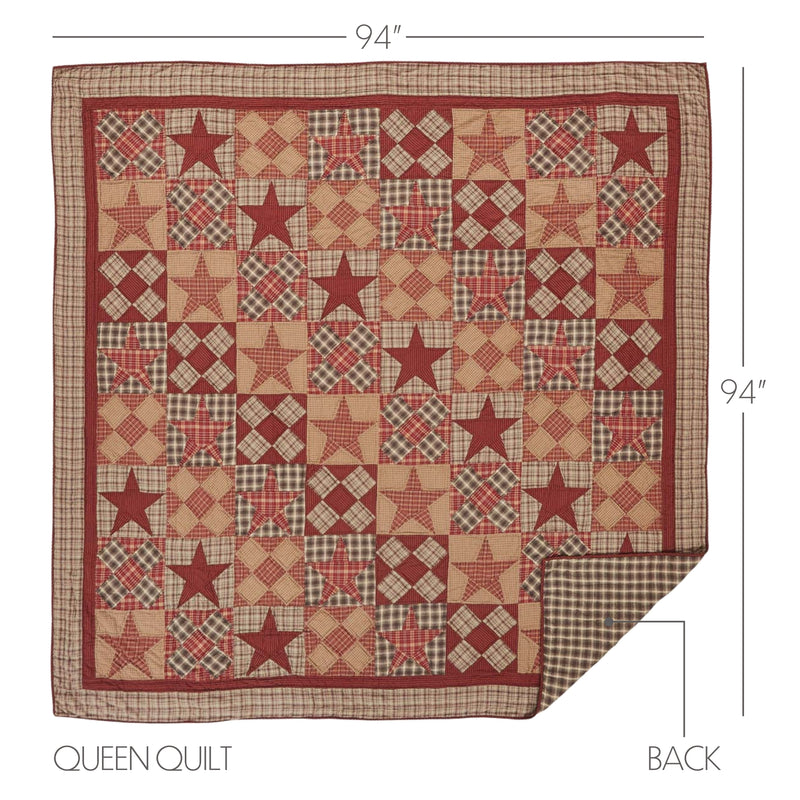 Dawson Star Queen Quilt 94Wx94L **BACKORDERED UNTIL MARCH 2025**