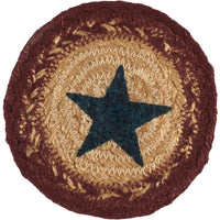 Potomac Jute Coaster Stencil Star Set of 6