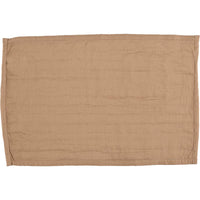 Patriotic Patch Placemat Quilted Set of 6 12x18