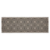 Custom House Black Tan Jacquard Runner 8x24