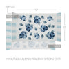 Finders Keepers Hydrangea Ruffled Placemat Set of 2 13x19