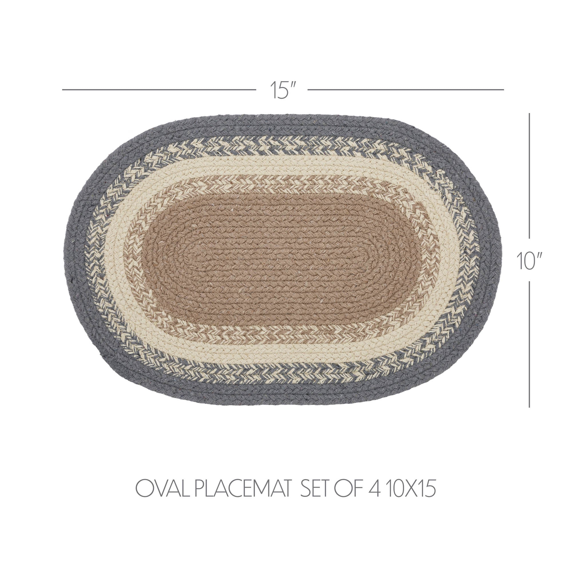 Finders Keepers Oval Placemat Set of 4 10x15 **BACKORDERED UNTIL APRIL 2025**