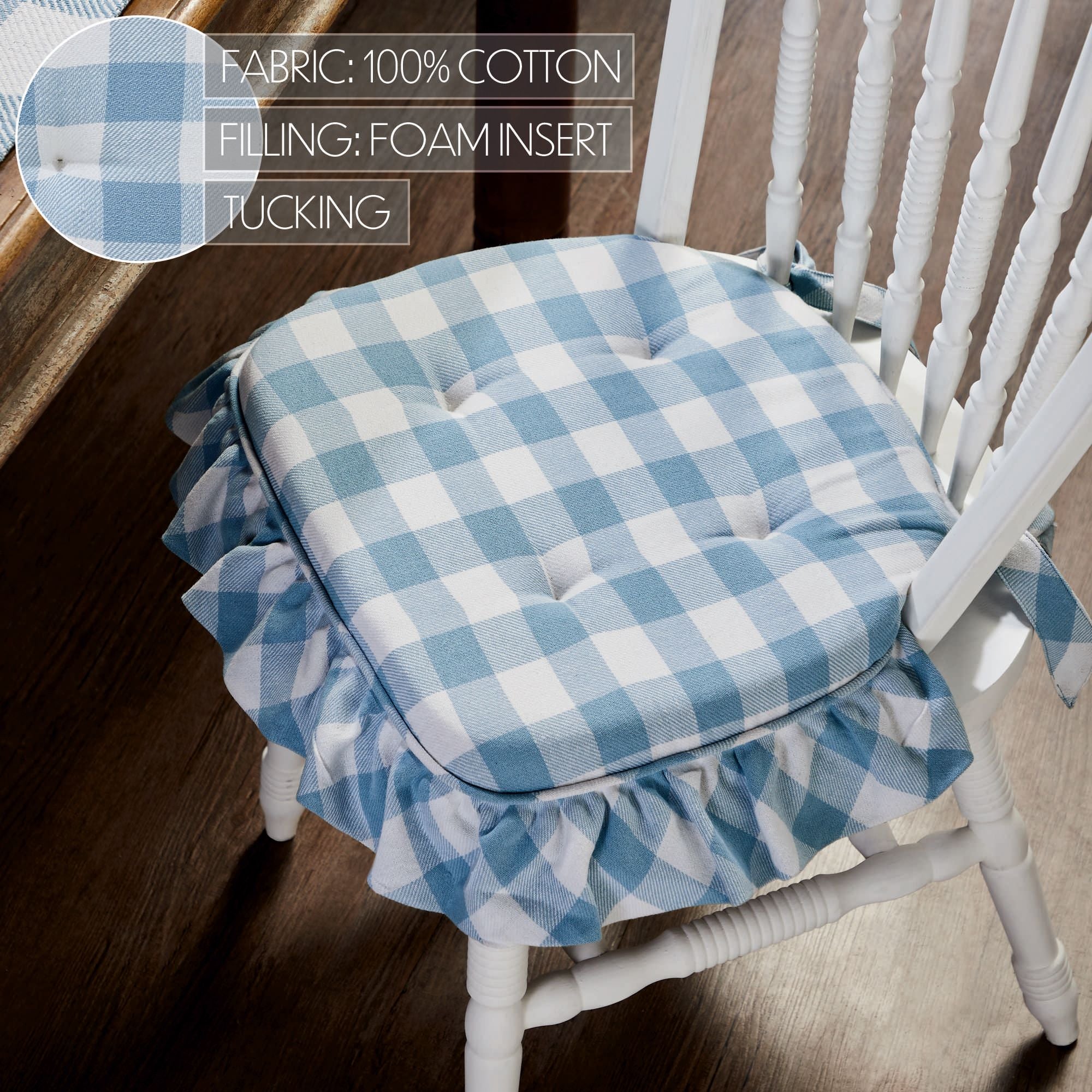 Ruffled chair cushions new arrivals
