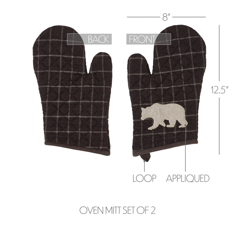 Wyatt Bear Oven Mitt Set of 2