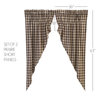 Rory Prairie Short Panel Set of 2 63x36x18