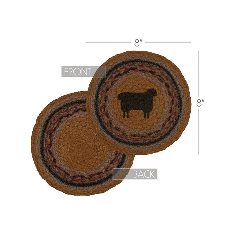 Heritage Farms Sheep Jute Trivet 8 **BACKORDERED UNTIL APRIL 2025**