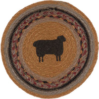 Heritage Farms Sheep Jute Trivet 8 **BACKORDERED UNTIL APRIL 2025**