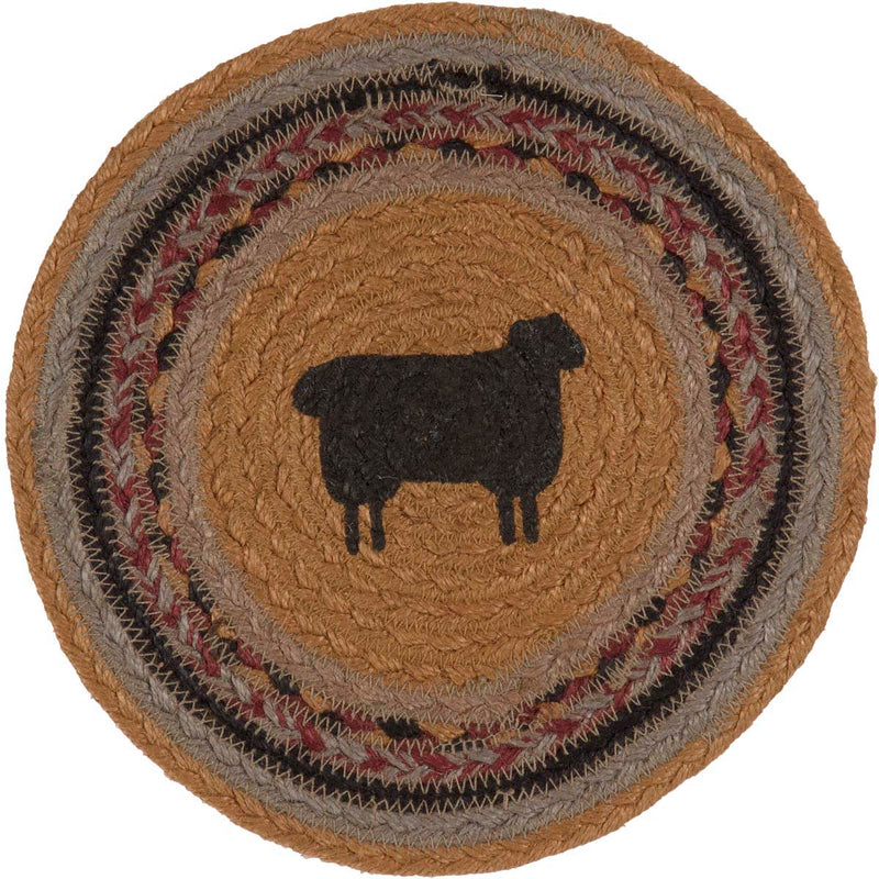 Heritage Farms Sheep Jute Trivet 8 **BACKORDERED UNTIL APRIL 2025**