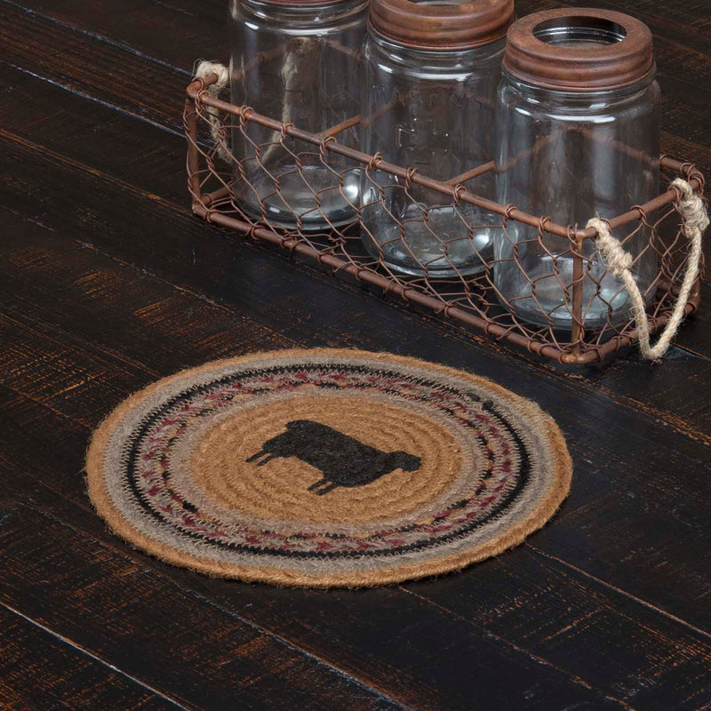 Heritage Farms Sheep Jute Trivet 8 **BACKORDERED UNTIL APRIL 2025**