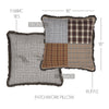 Rory Patchwork Pillow 18x18 **BACKORDERED UNTIL MARCH 2025**