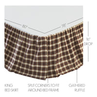 Rory King Bed Skirt 78x80x16