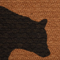 Wyatt Stenciled Bear Jute Runner Oval 13x48