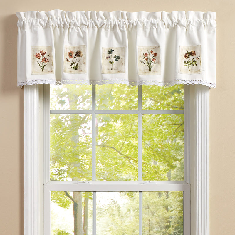 ANTIQUARIAN BLOOMS PATCH VALANCE 60X14"