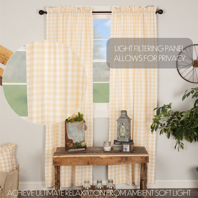 Annie Buffalo Tan Check Panel Set of 2 84x40 **BACKORDERED UNTIL APRIL 2025**